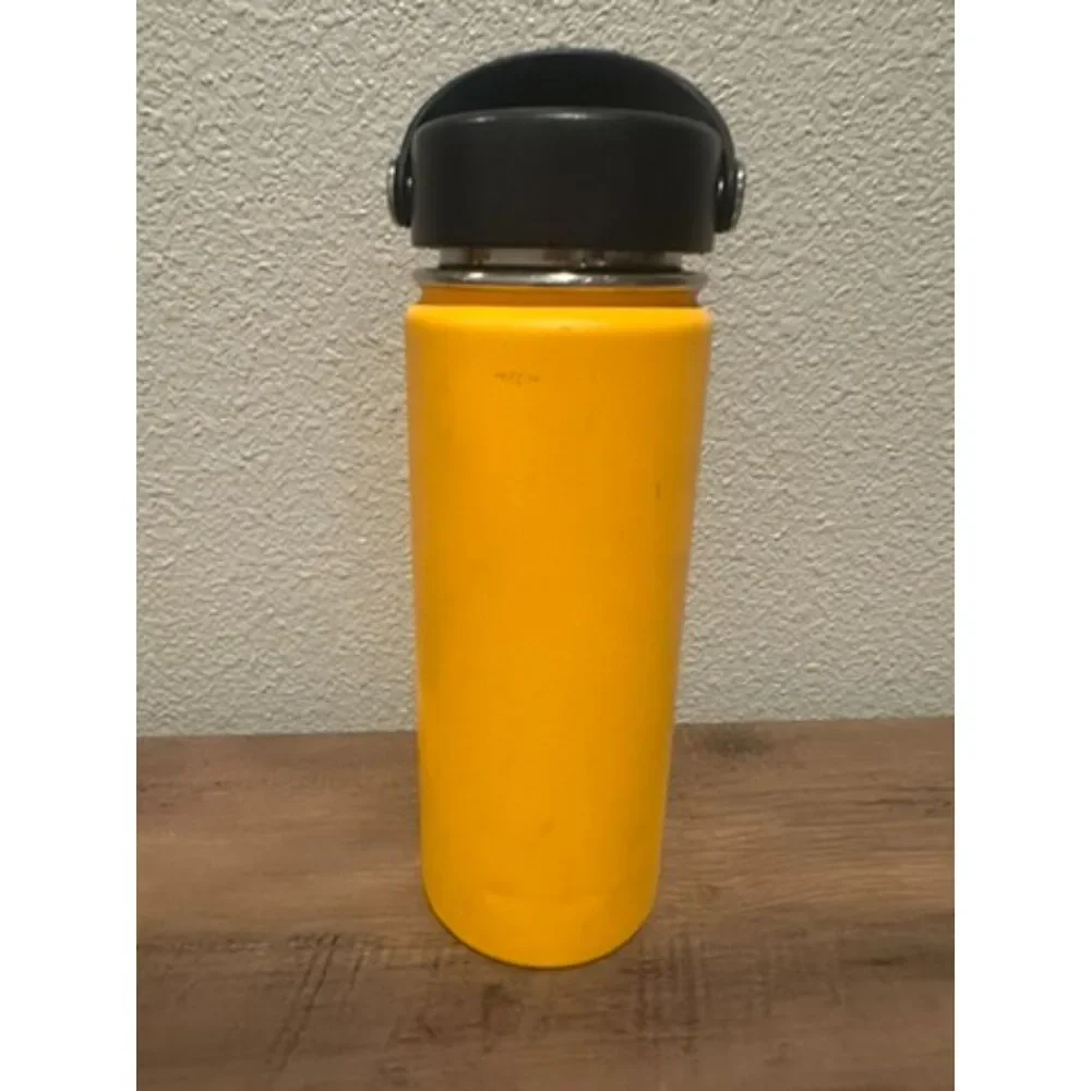 Hydro Flask 18oz Yellow with Wide Fex Cap Water Bottle